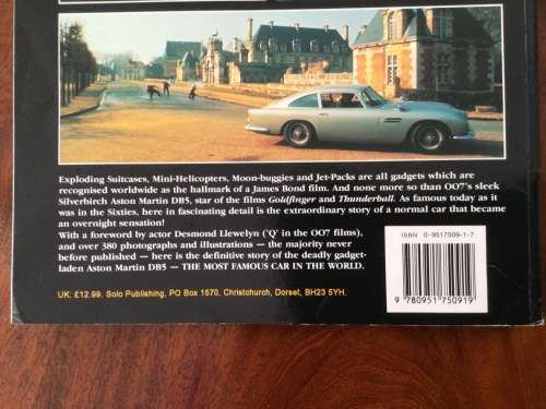 THE MOST FAMOUS CAR IN THE WORLD James Bond Aston Martin DB5 Car Book Softcover not Ian Fleming