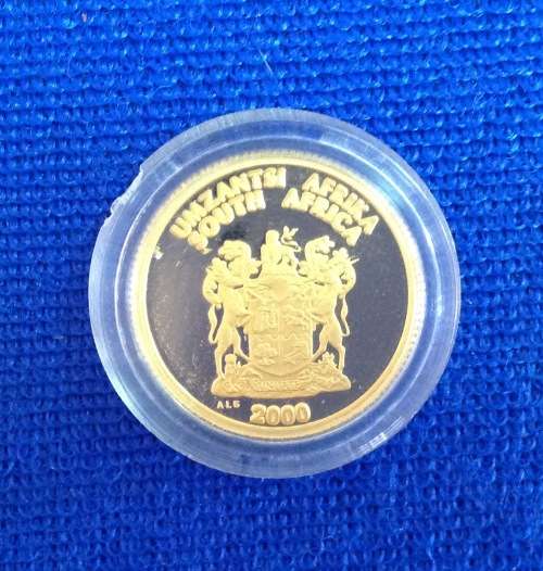 SOLID GOLD 24 CARAT COIN 2000 THE XHOSA NATION SOUTH AFRICA 24ct GOLD!