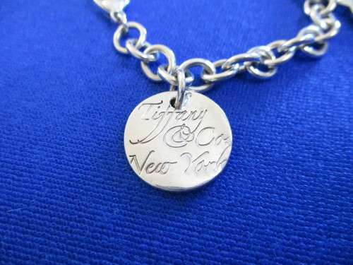 Gorgeous Genuine TIFFANY & CO. Solid Sterling Silver Charm Bracelet!
