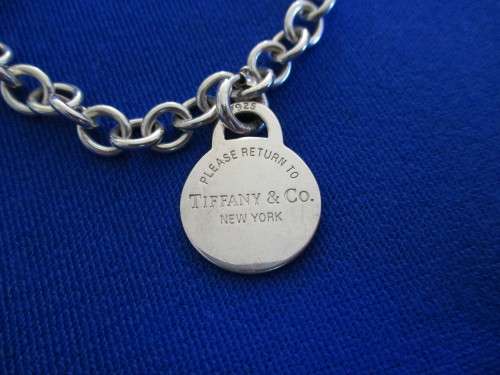 Gorgeous Genuine TIFFANY & CO. Solid Sterling Silver Charm Bracelet!