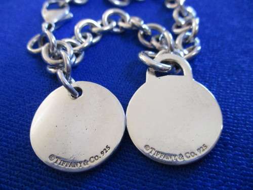 Gorgeous Genuine TIFFANY & CO. Solid Sterling Silver Charm Bracelet!