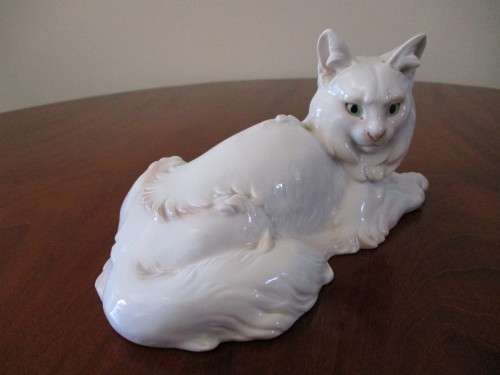 Vintage Rosenthal Porcelain Angora Persian Cat Figure by T Karner!
