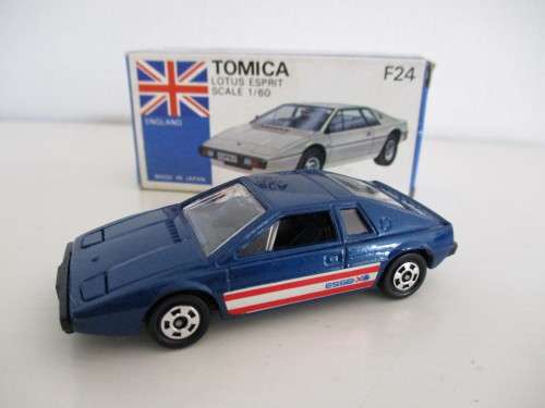 1980s Made in Japan Rare Tomica Lotus Esprit Essex F24 Blue Box