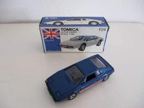 1980s Made in Japan Rare Tomica Lotus Esprit Essex F24 Blue Box