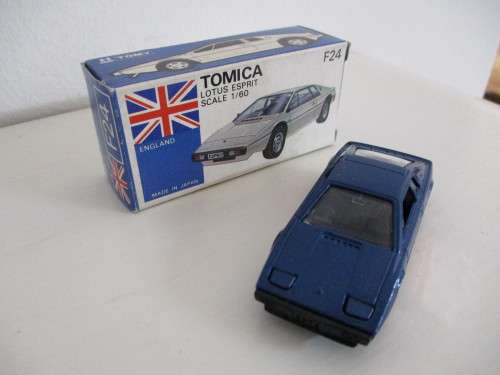 1980s Made in Japan Rare Tomica Lotus Esprit Essex F24 Blue Box