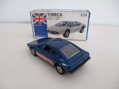 1980s Made in Japan Rare Tomica Lotus Esprit Essex F24 Blue Box