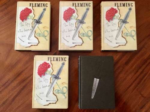 5 X Ian Fleming James Bond THE SPY WHO LOVED ME Hardcover Books