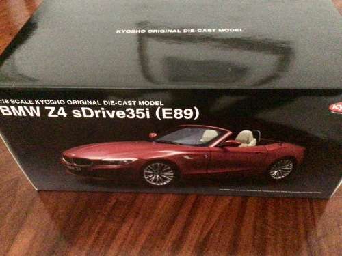 New Kyosho 1/18 BMW Z4 Convertible Diecast Model Car Folding Roof!
