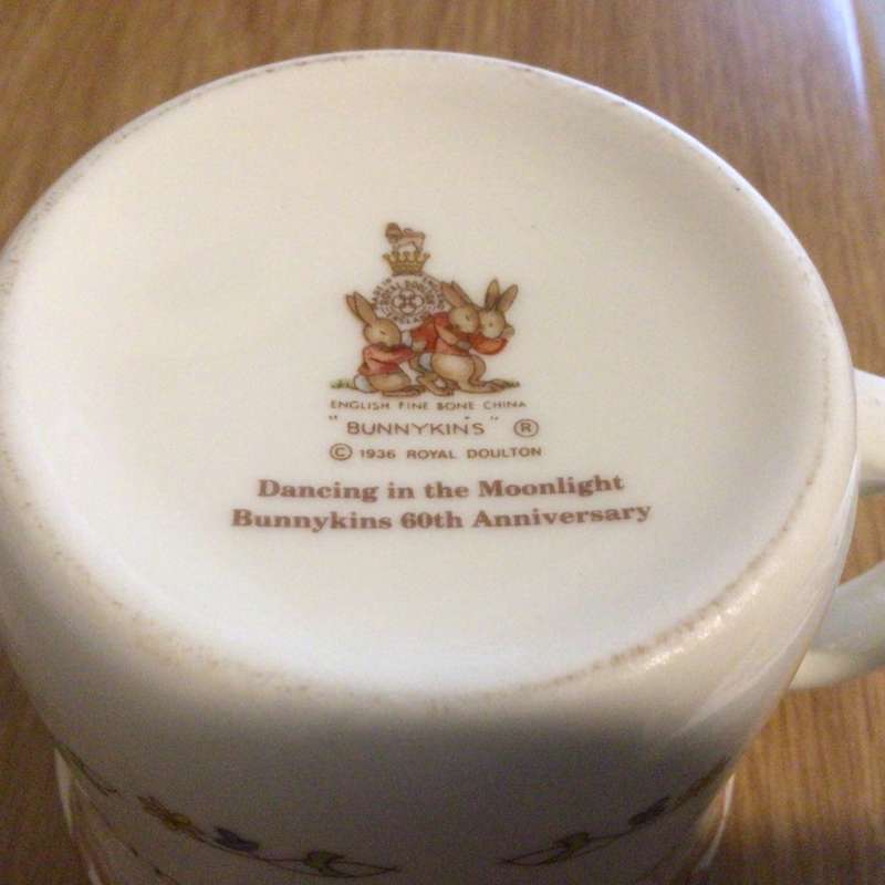 Royal Doulton BUNNYKINS Mug Dancing Scene!