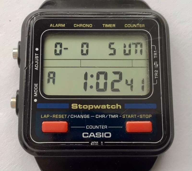 CASIO Made in JAPAN F-90 1980s Vintage Digital Watch F90 Working (Module 211)