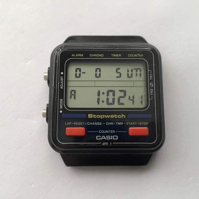 CASIO Made in JAPAN F-90 1980s Vintage Digital Watch F90 Working (Module 211)