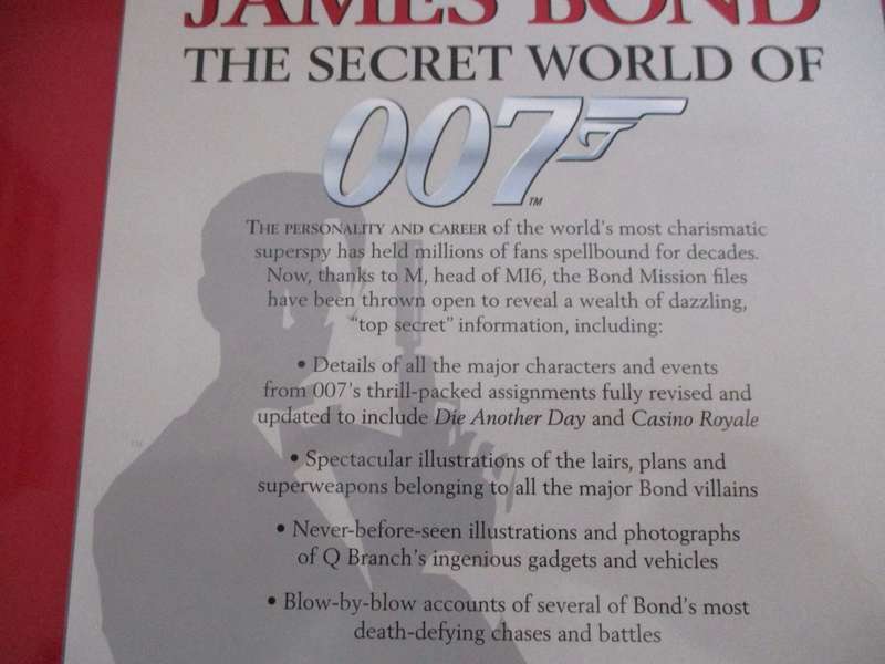 James Bond The Secret World of 007 Large Hardcover Book!