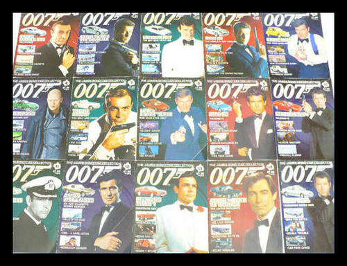 ### 007 JAMES BOND CAR COLLECTION ISSUES 1 TO 15 MAGAZINES GOOD CONDITION ###