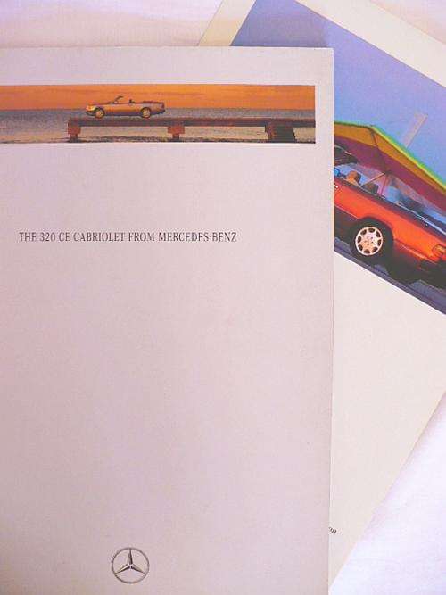 RARE MERCEDES BENZ  W124 320CE CABRIOLET ENGLAND BROCHURE CATALOGUE 42 PAGES!