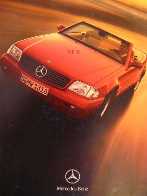 MERCEDES BENZ  SL CLASS BROCHURE CATALOGUE 21 PAGES!