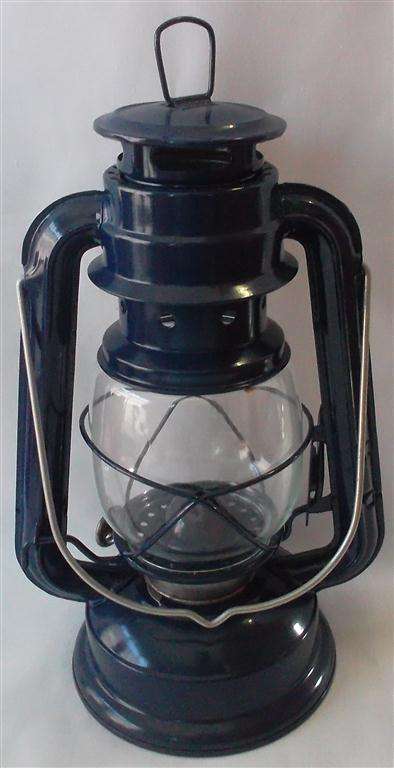 Blue  Hurricane lantern
