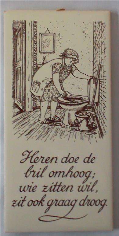Royal Mosa Novelty Toilet Tiles.