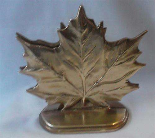 Brass Leaf Book ends