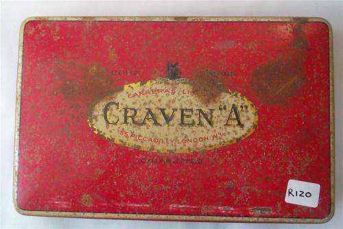 Vintage Craven "A" Cigarettes Tin