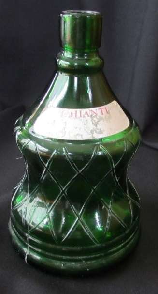 Chianti wine bottle
