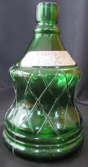 Chianti wine bottle