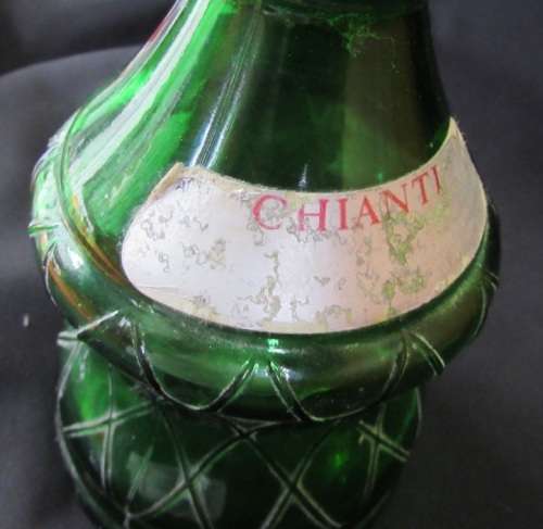 Chianti wine bottle