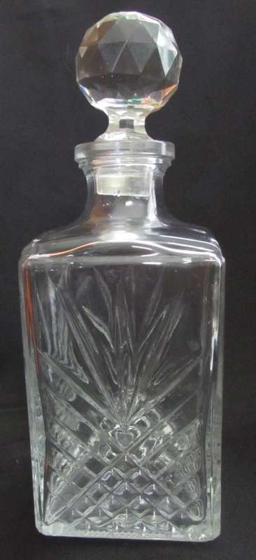 Beautiful glass decanter