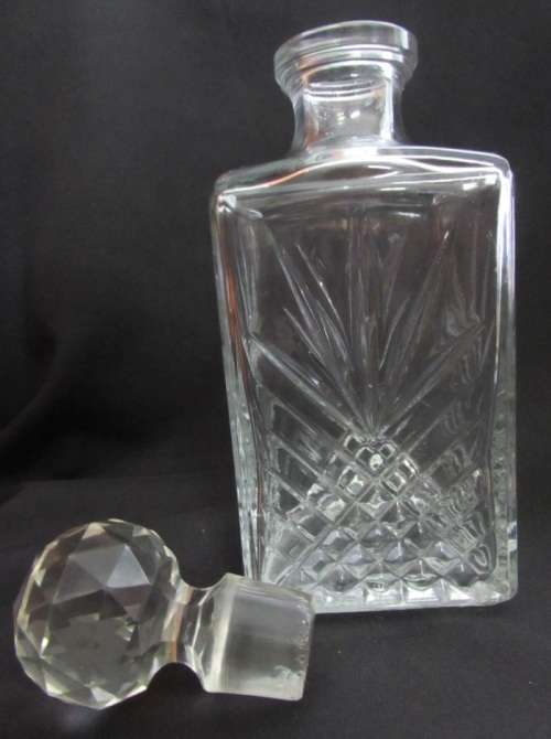 Beautiful glass decanter