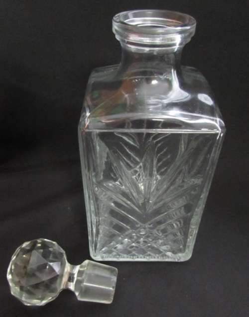 Beautiful glass decanter