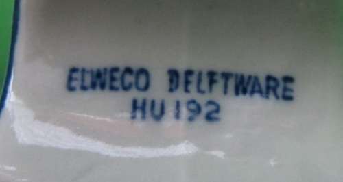 Hand painted Delft blue and white porcelain clog ashtray