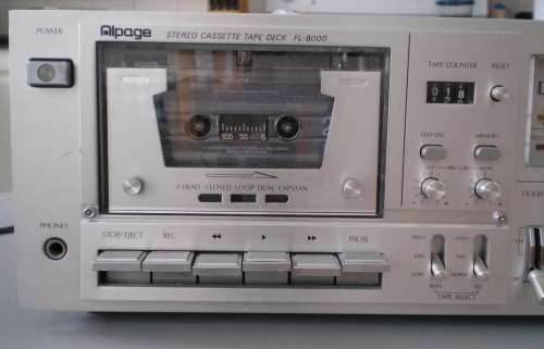Vintage Alpage Alpine 3 head cassette tape deck, Model FL 8000