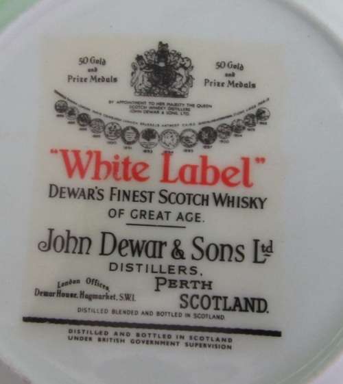 Pin Tray White Lable Dewar`s Finest Scotch Whisky