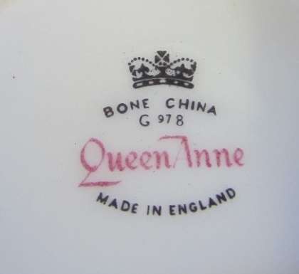 Queen Anne bone china  Trio
