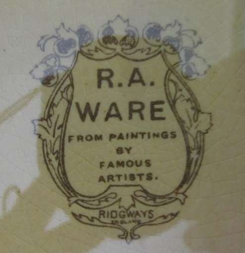 Ridgways R.A. ware from paintings by famous artists wall plate