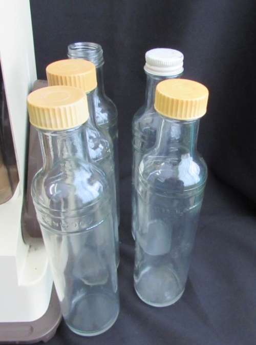 Vintage kenwood cascade Sodastream 1980's with 5 glass bottles