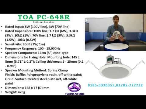 TOA PC-648R Ceiling Speaker