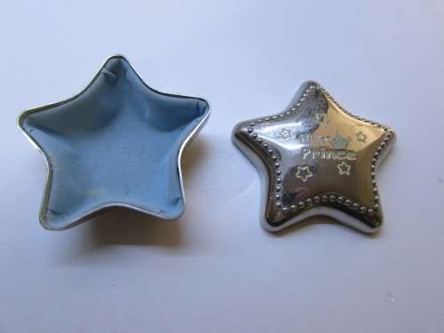 Vintage  "Little Prince" plated keepsake holder.