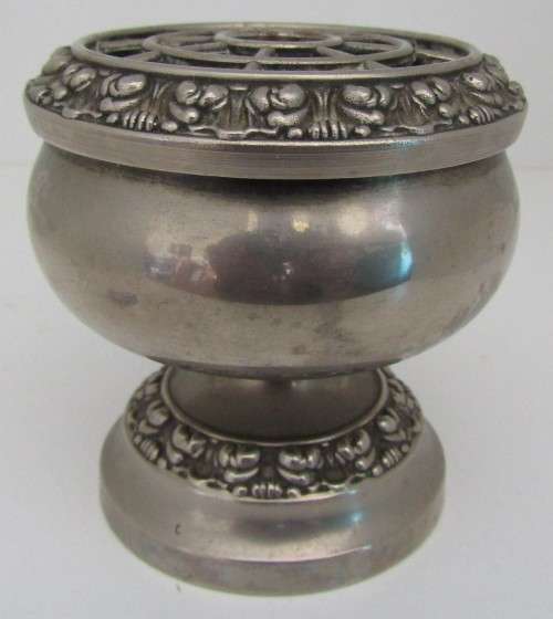 VINTAGE SILVER PLATED ROSE B0WL -Made By Vanthe Sheffield - England