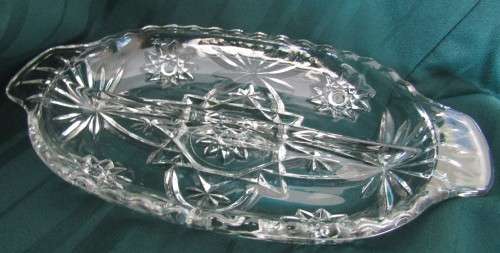 CRYSTAL CONDIMENT DISH