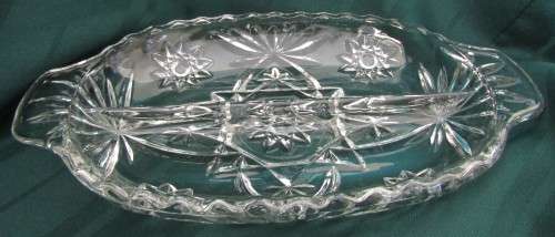 CRYSTAL CONDIMENT DISH