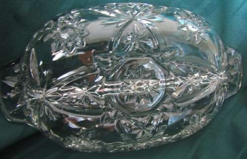 CRYSTAL CONDIMENT DISH
