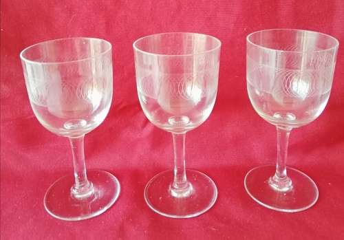 Three Sherry Glasses