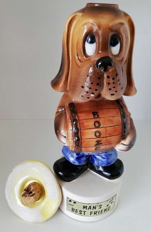 MAN`S BEST FRIEND - MUSICAL DOG DECANTER