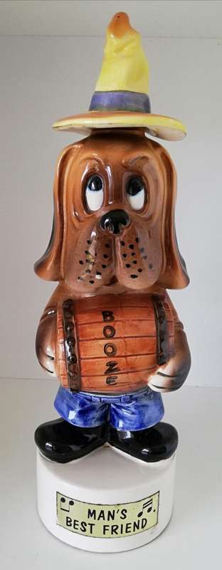 MAN`S BEST FRIEND - MUSICAL DOG DECANTER