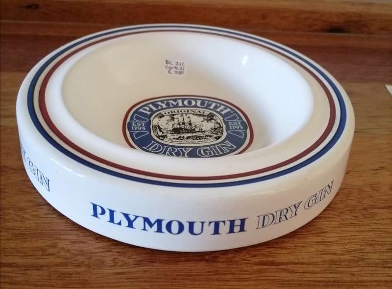 Plymouth Dry Gin Ashtray