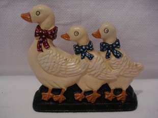 Cast Iron 3 Duck's Doorstop
