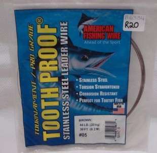 Tooth Proof Stainless Steel Leader Wire