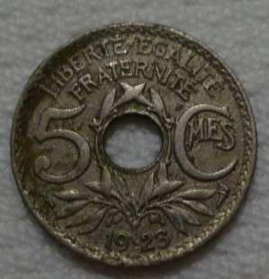 1923  5 centimes