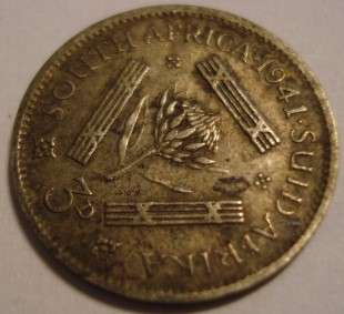 1941  3 Pence Union of South Africa