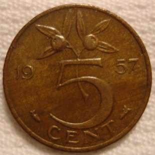 1957      5  cent  Nederland